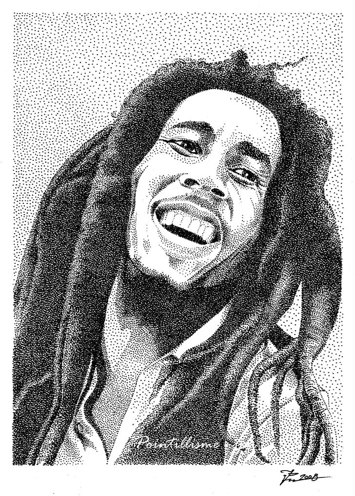Bob Marley - Black Celebrity Art .br