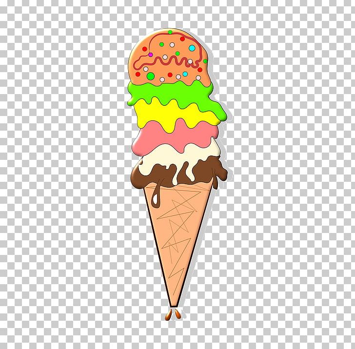 Ice Cream Cone Chocolate Ice Cream Fast Food PNG, Clipart, Ball, Chocolate, Chocolate Ice Cream, Color Pencil, Color Powder Free PNG Download