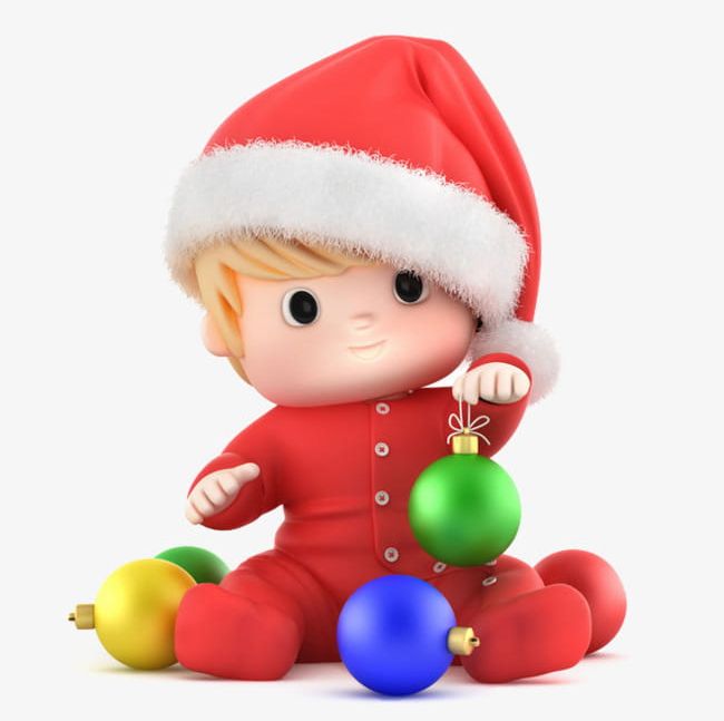 3d Ball Sitting In Christmas Hats Kids PNG, Clipart, 3d Children, 3d Clipart, Ball Clipart, Children, Christmas Free PNG Download