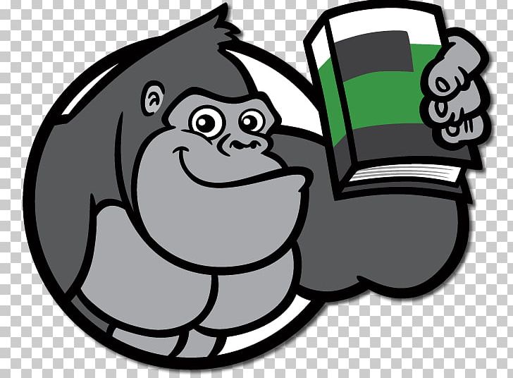 Gorilla Book Series Hyper-converged Infrastructure Content PNG, Clipart, Black And White, Book, Book Series, Carnivoran, Content Free PNG Download