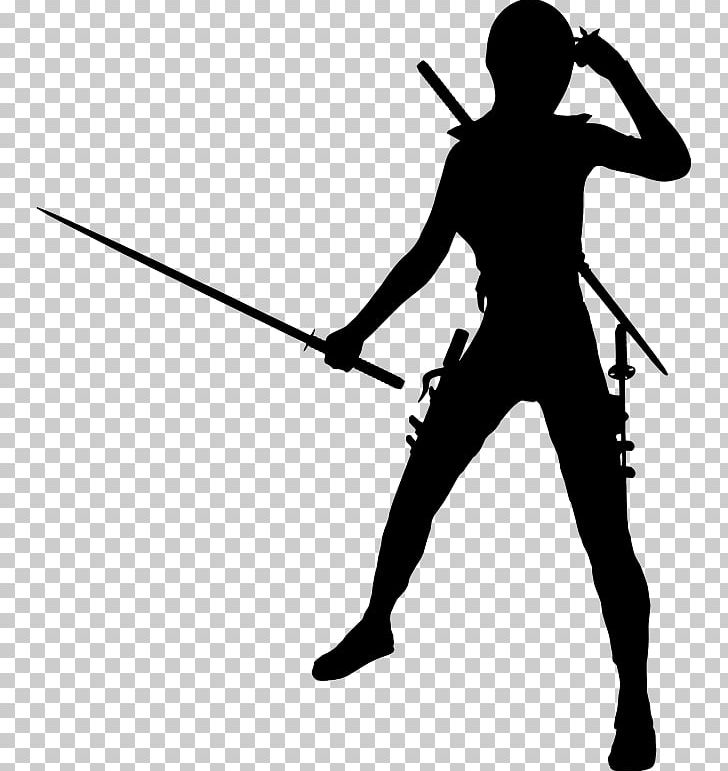Silhouette Kunoichi Ninja Girls PNG, Clipart, Angle, Arm, Black, Black And White, Cartoon Free PNG Download