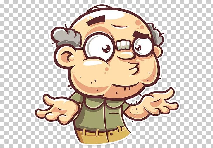 Telegram Sticker Messaging Apps Grandfather PNG, Clipart, Cartoon, Fiction, Fictional Character, Finger, Food Free PNG Download