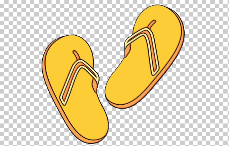 Footwear Yellow Shoe Font PNG, Clipart, Footwear, Paint, Shoe, Watercolor, Wet Ink Free PNG Download