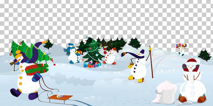 Snowman Winter Illustration PNG, Clipart, Banner, Cartoon, Christmas Decoration, Computer Wallpaper, Creative Background Free PNG Download