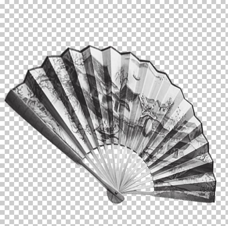 Hand Fan Ink Wash Painting Chinoiserie PNG, Clipart, Antiques, Antiquity, Black And White, Chinese, Chinese Free PNG Download