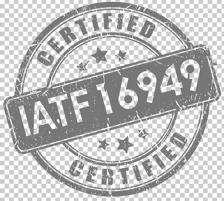 International Automotive Task Force ISO/TS 16949 Logo Emblem Trademark PNG, Clipart, Area, Badge, Black And White, Brand, Circle Free PNG Download
