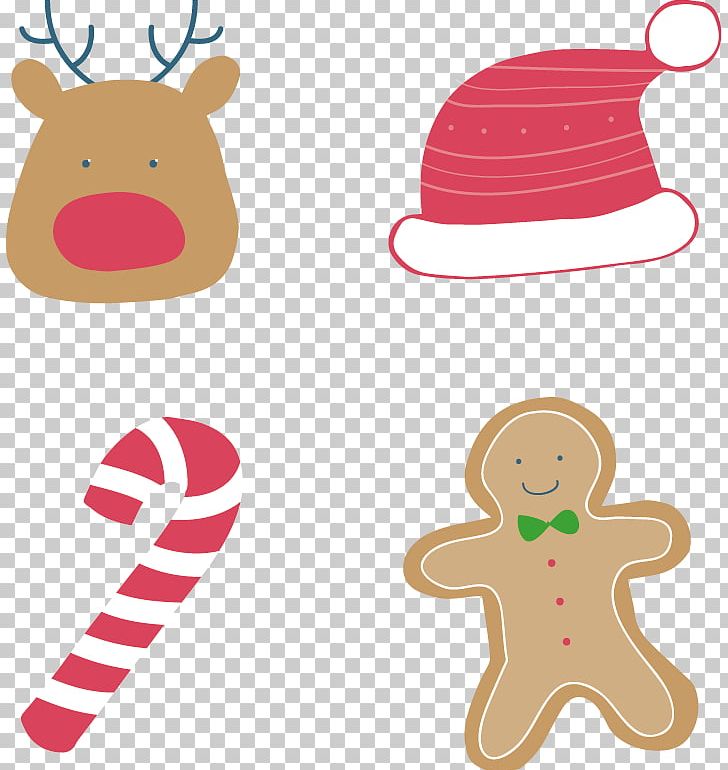 Reindeer Christmas Cookie Png Clipart Biscuit Chris Christmas Christmas Cookie Christmas Decoration Free Png Download