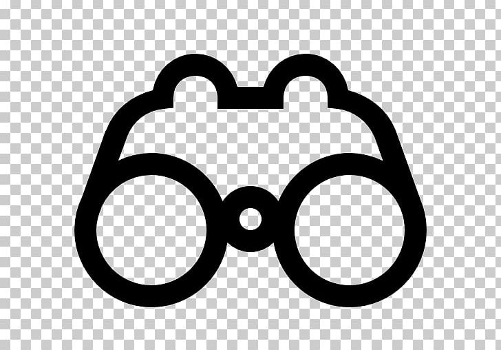 Computer Icons Binoculars PNG, Clipart, Area, Binoculars, Black, Black And White, Circle Free PNG Download