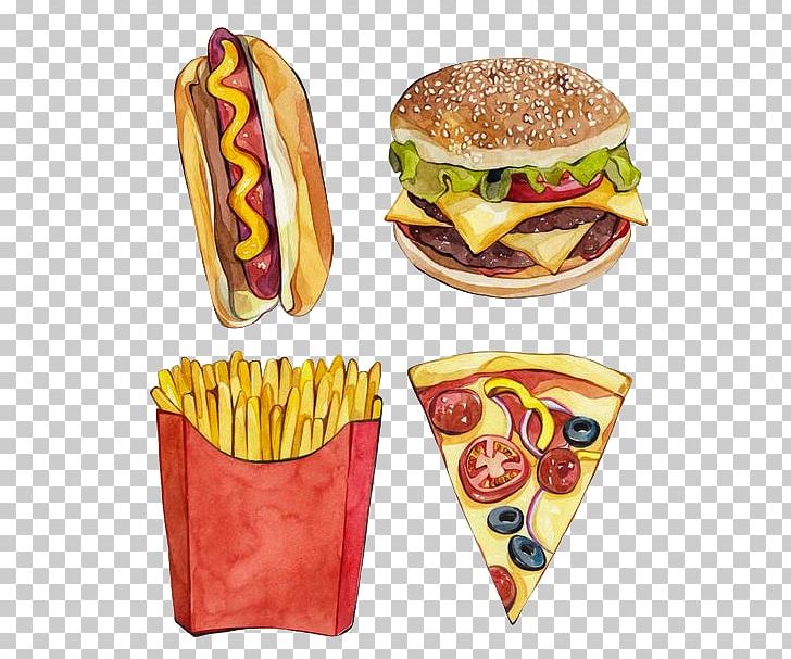 Fast Food Junk Food Hamburger French Fries French Cuisine PNG, Clipart, American Food, Cheeseburger, Cuisine, Donuts, Drawing Free PNG Download