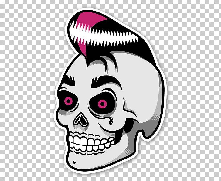 Sticker Calavera Skull Rockabilly PNG, Clipart,  Free PNG Download