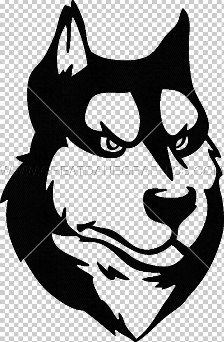 Printed T-shirt Siberian Husky Drawing PNG, Clipart, Black, Carnivoran, Cat, Cat Like Mammal, Clothing Free PNG Download