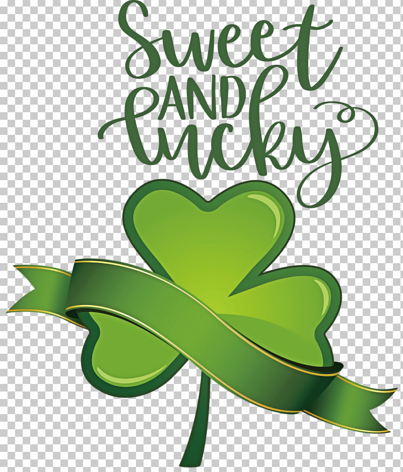 Sweet And Lucky St Patricks Day PNG, Clipart, Biology, Green, Leaf, Logo, Meter Free PNG Download
