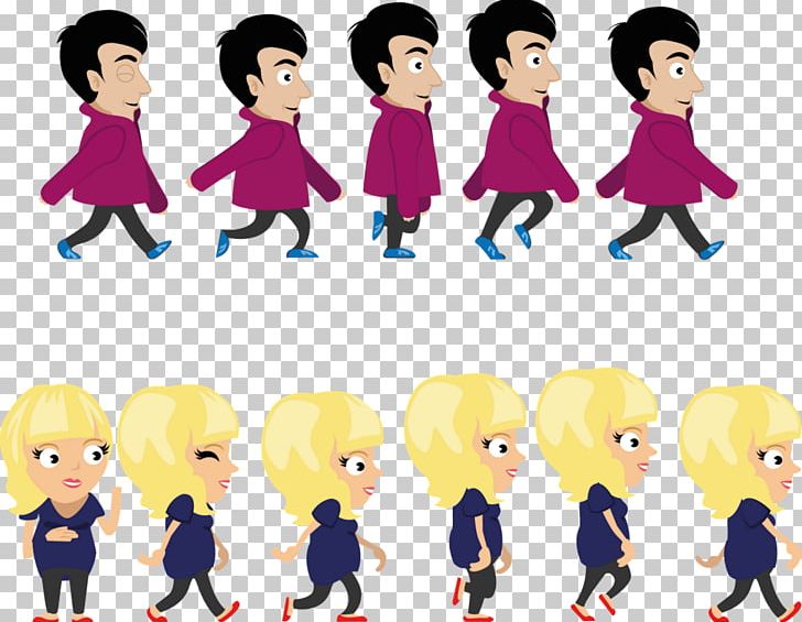 Walk Cycle Animation Walking PNG, Clipart, Area, Cartoon, Child, Communication, Conversation Free PNG Download