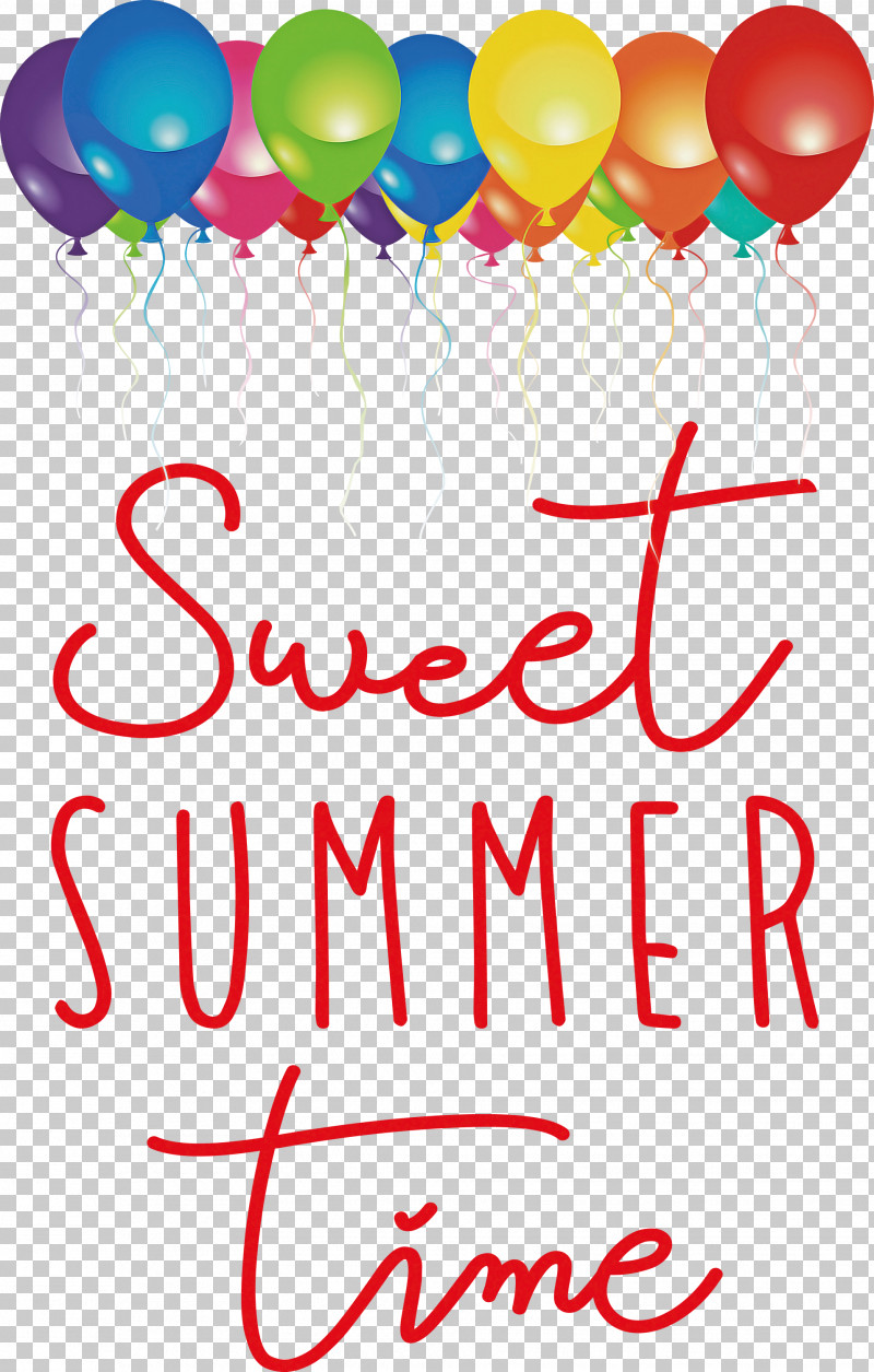 Sweet Summer Time Summer PNG, Clipart, Balloon, Line, Summer Free PNG Download