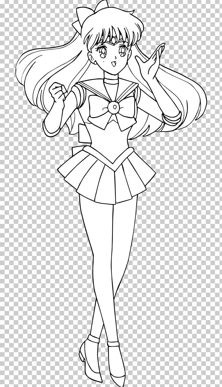 Sailor Venus Chibiusa Luna Sailor Mars Sailor Mercury PNG, Clipart, Arm, Artwork, Black And White, Cartoon, Chibi Free PNG Download
