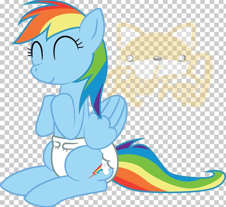 Cat Pony Diaper Rainbow Dash Applejack PNG, Clipart, Animals, Carnivoran, Cartoon, Cat Like Mammal, Cuteness Free PNG Download