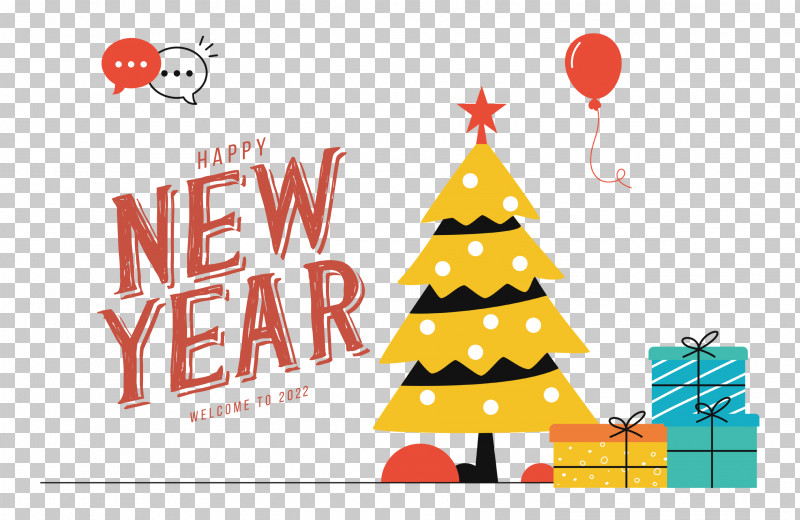 Happy New Year 2022 2022 New Year 2022 PNG, Clipart, Calligraphy, Christmas Day, Christmas Tree, Drawing, Greeting Card Free PNG Download