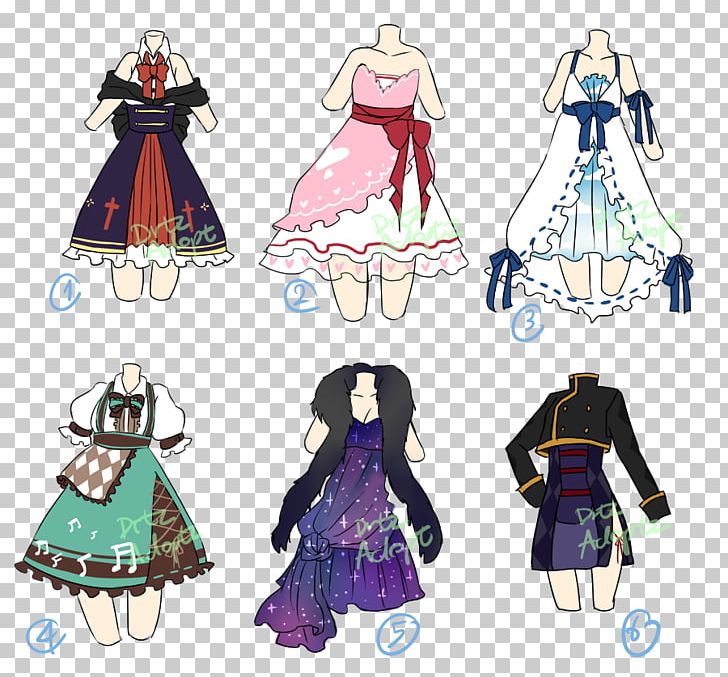 Dress Clothing Drawing Fashion Pin PNG, Clipart, Anime, Art, Clothing, Cosplay, Costume Free PNG Download
