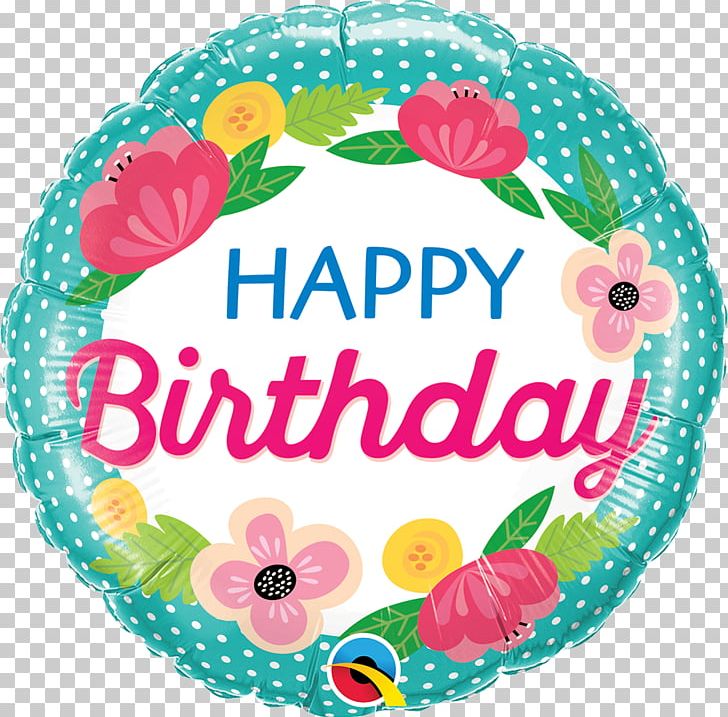 happy birthday flowers and balloons clipart
