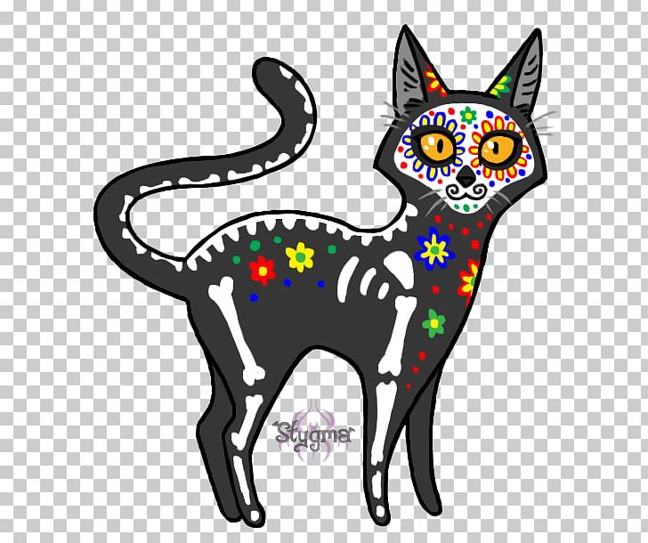Day Of The Dead Calavera Cat Death Whiskers PNG, Clipart, Animal Figure, Animals, Art, Artwork, Calavera Free PNG Download