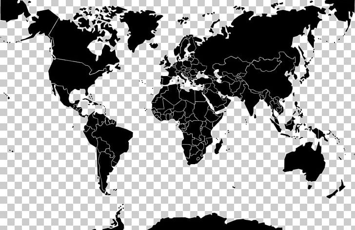 World Map Extensible Application Markup Language PNG, Clipart, Black, Black And White, Computer Wallpaper, Country, Encapsulated Postscript Free PNG Download