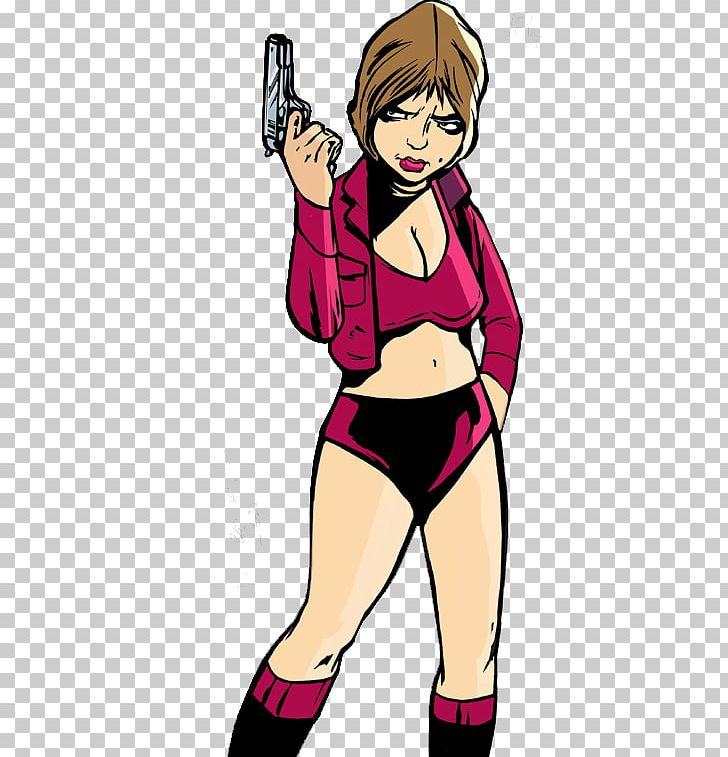 Grand Theft Auto III PlayStation 2 Grand Theft Auto: San Andreas Grand Theft Auto: Vice City Cheating In Video Games PNG, Clipart, Active Undergarment, Arm, Cartoon, Fictional Character, Girl Free PNG Download