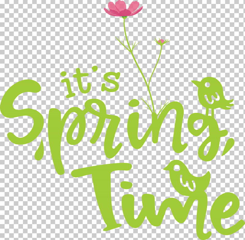Spring Time Spring PNG, Clipart, Cut Flowers, Floral Design, Flower, Green, Logo Free PNG Download