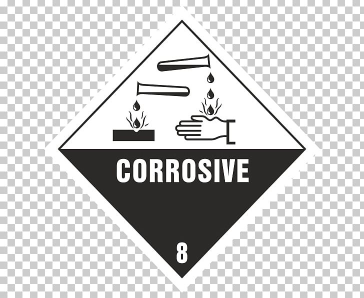 Australian Dangerous Goods Code Hazchem Transport Corrosive Substance PNG, Clipart, Angle, Area, Australian Dangerous Goods Code, Black And White, Brand Free PNG Download