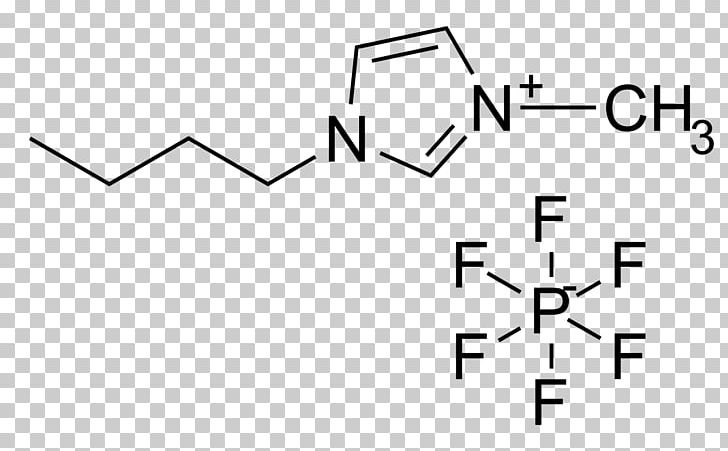1-Butyl-3-methylimidazolium Hexafluorophosphate Ionic Liquid PNG, Clipart, Angle, Anioi, Area, Black, Black And White Free PNG Download