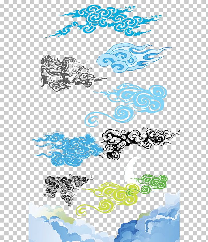 Sky Cloud Miniature Painting PNG, Clipart, Arabesque, Area, Blue, Brush, Clip Art Free PNG Download