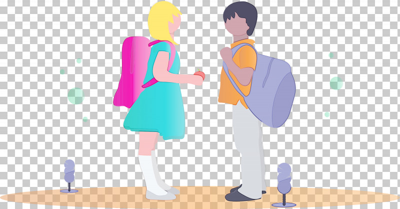 Cartoon Standing Conversation Interaction Gesture PNG, Clipart, Animation, Back To School, Boy, Cartoon, Conversation Free PNG Download