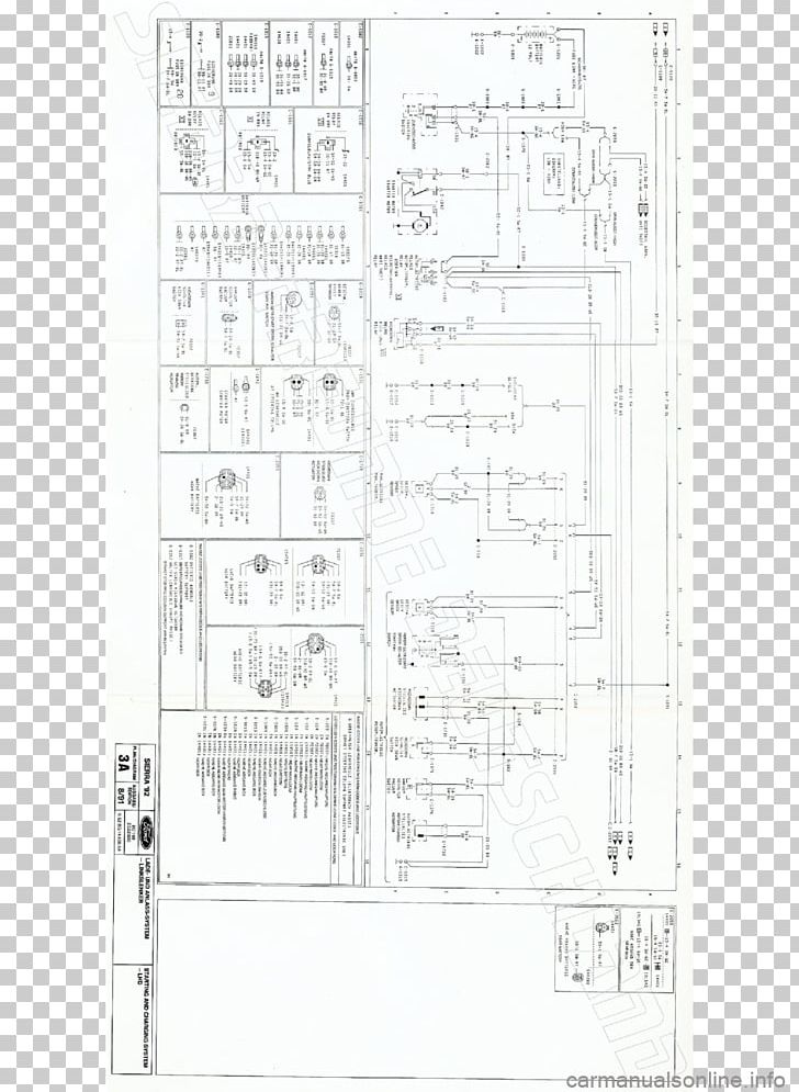 Ford Sierra Ford Motor Company Floor Plan Wiring Diagram PNG, Clipart, Angle, Area, Black And White, Diagram, Drawing Free PNG Download