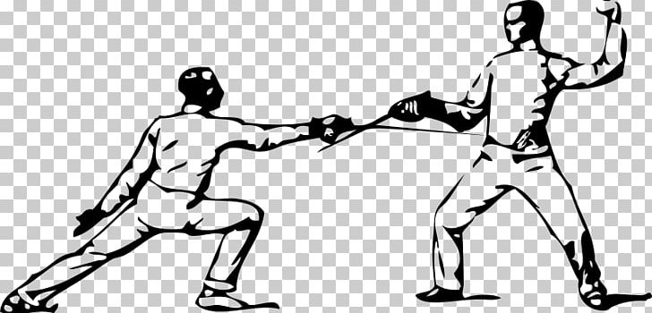 Parry Fencing PNG, Clipart, Area, Arm, Black, Black And White, Cold Weapon Free PNG Download