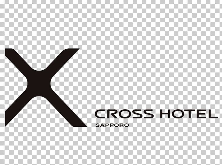 Cross Hotel Sapporo Logo Brand Design PNG, Clipart, Angle, Black, Black And White, Black M, Brand Free PNG Download