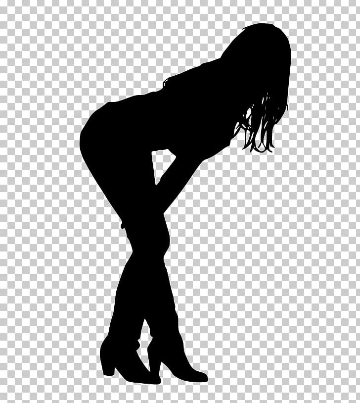 Silhouette Woman PNG, Clipart, Arm, Black And White, Data Compression, Footwear, Human Behavior Free PNG Download