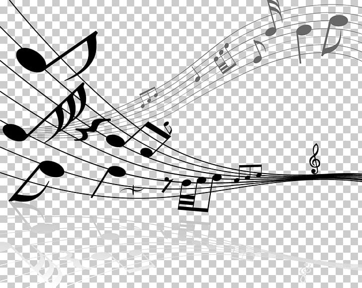 Musical Note Staff Illustration PNG, Clipart, Angle, Background Music, Black And White, Clef, Diagram Free PNG Download