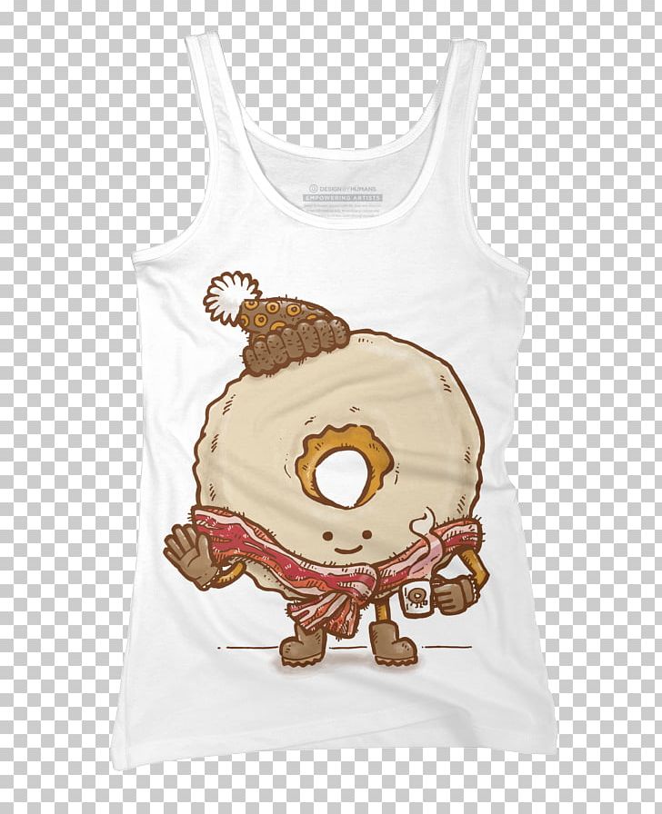 T-shirt Shoulder Sleeve PNG, Clipart, Bacon, Beige, Brown, Clothing, Donut Free PNG Download