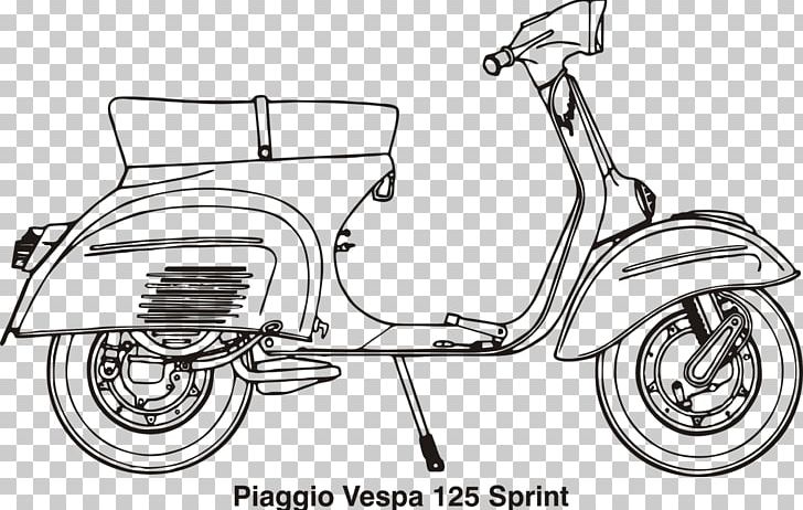 Scooter Piaggio Vespa PX Motorcycle PNG, Clipart, Automotive Design, Auto Part, Bicycle Accessory, Bicycle Frame, Bicycle Part Free PNG Download