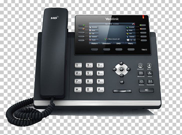 Yealink SIP-T46G VoIP Phone Telephone Session Initiation Protocol Voice Over IP PNG, Clipart, Answering Machine, Business Telephone System, Computer Network, Corded Phone, Electronics Free PNG Download