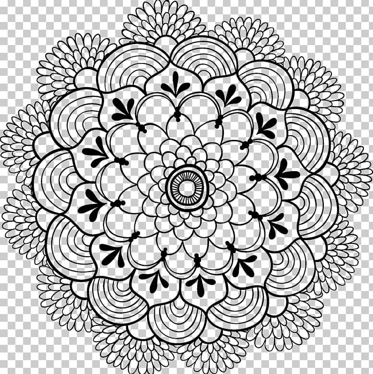 Mandala Coloring Book Child Drawing PNG, Clipart, Adult, Area, Black And White, Book, Child Free PNG Download