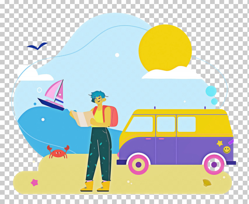 Seashore Day Vacation Travel PNG, Clipart, Behavior, Cartoon, Geometry, Human, Line Free PNG Download