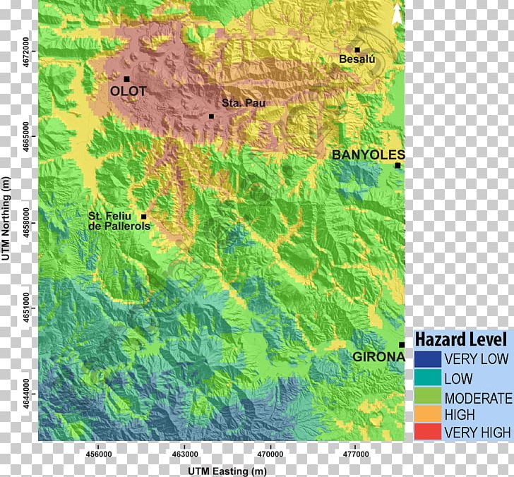 Garrotxa Volcanology Map Volcanic Field PNG, Clipart, Biome, Ecoregion, Ecosystem, Geology, Geophysics Institute Of Peru Free PNG Download