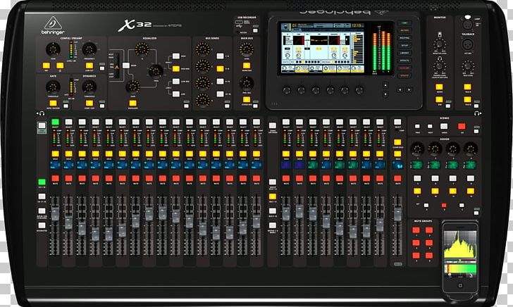 X32 Digital Mixing Console Audio Mixers Behringer Television Channel PNG, Clipart, Audio, Audio Equipment, Electronic Device, Electronics, Microphone Preamplifier Free PNG Download