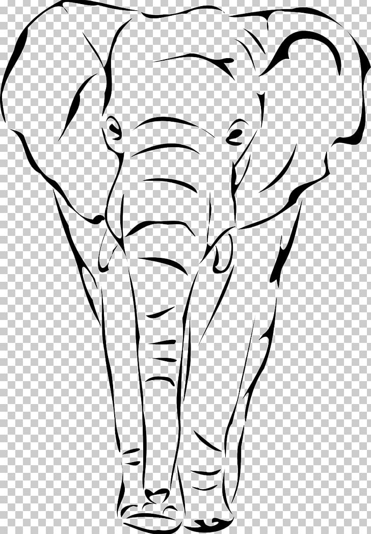 African Elephant Elephantidae Drawing Indian Elephant PNG, Clipart, Artwork, Asian Elephant, Black And White, Cattle Like Mammal, Color Free PNG Download