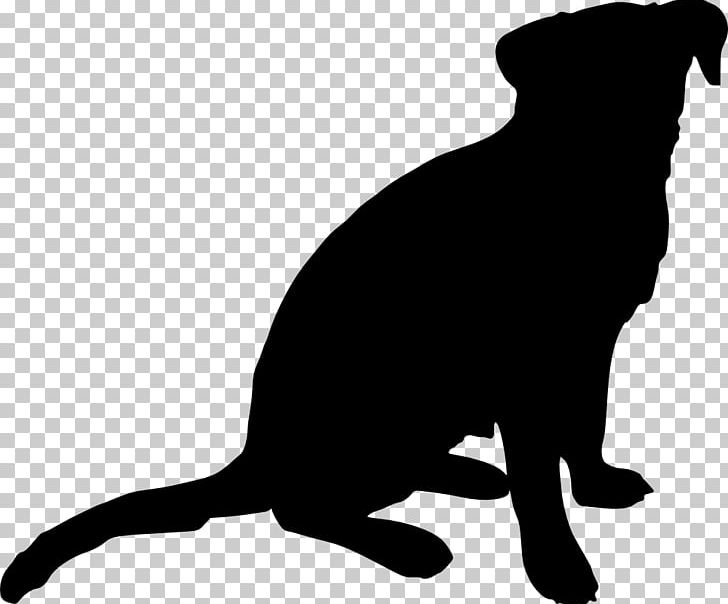 Dog Puppy Silhouette PNG, Clipart, Animals, Black, Black And White, Carnivoran, Cat Free PNG Download