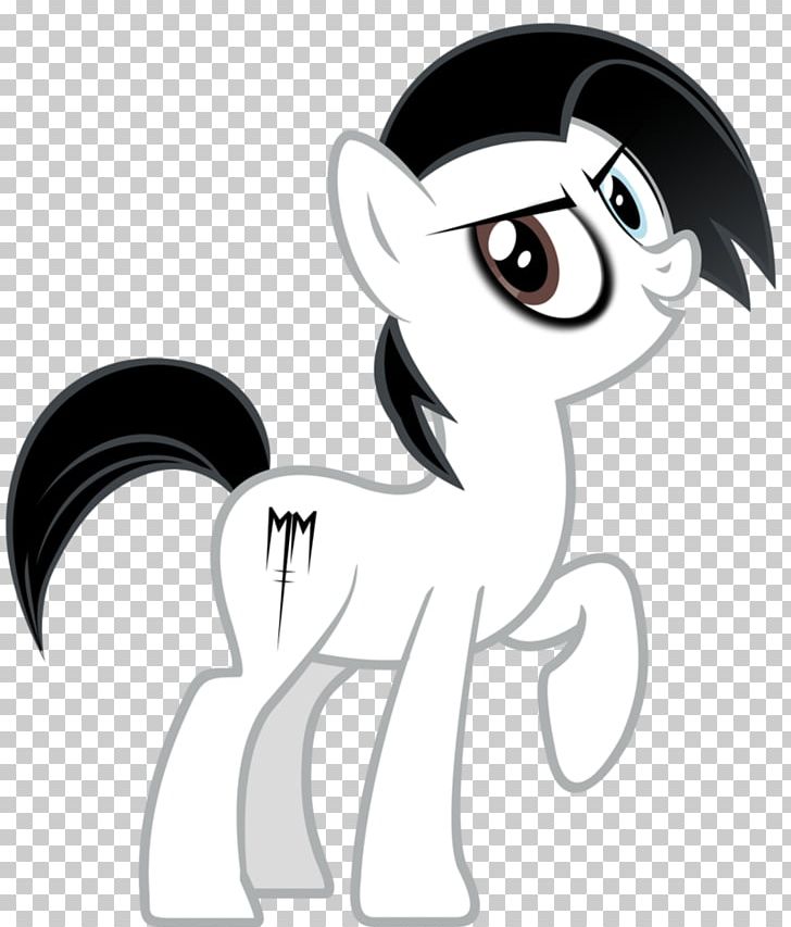 My Little Pony Marilyn Manson 0 Drawing PNG, Clipart, 1996, Art, Black And White, Carnivoran, Cartoon Free PNG Download