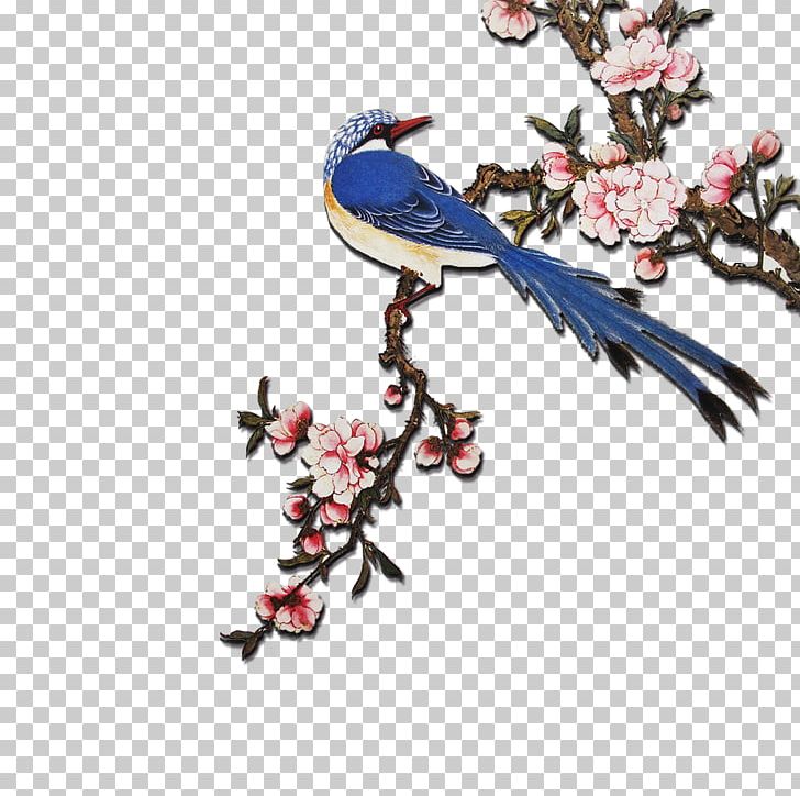 Ink Wash Painting Bird-and-flower Painting Shan Shui PNG, Clipart, Art, Beak, Bird, Bird And Flower Painting, Birdandflower Painting Free PNG Download