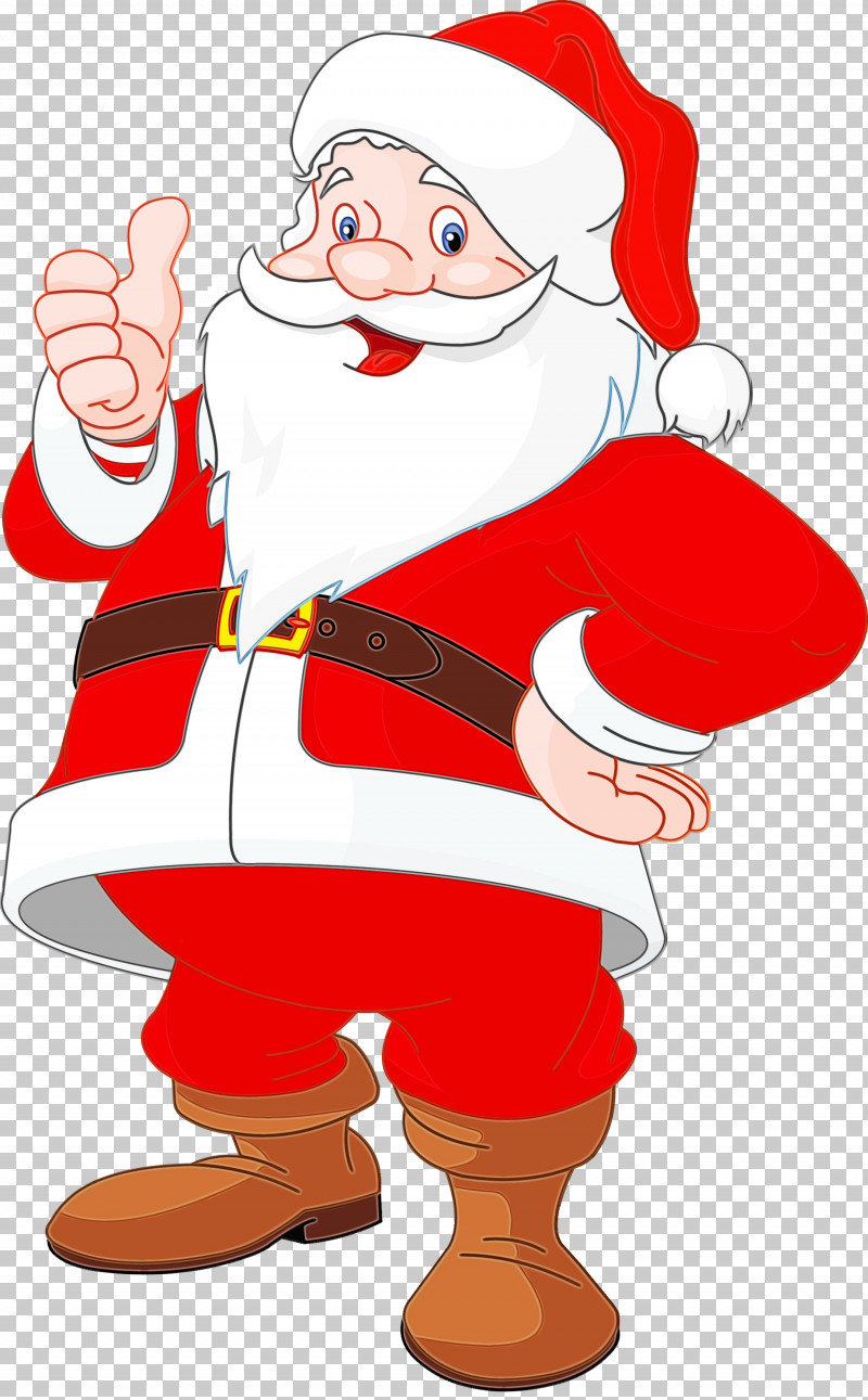 Santa Claus PNG, Clipart, Cartoon, Christmas, Paint, Santa Claus, Thumb Free PNG Download
