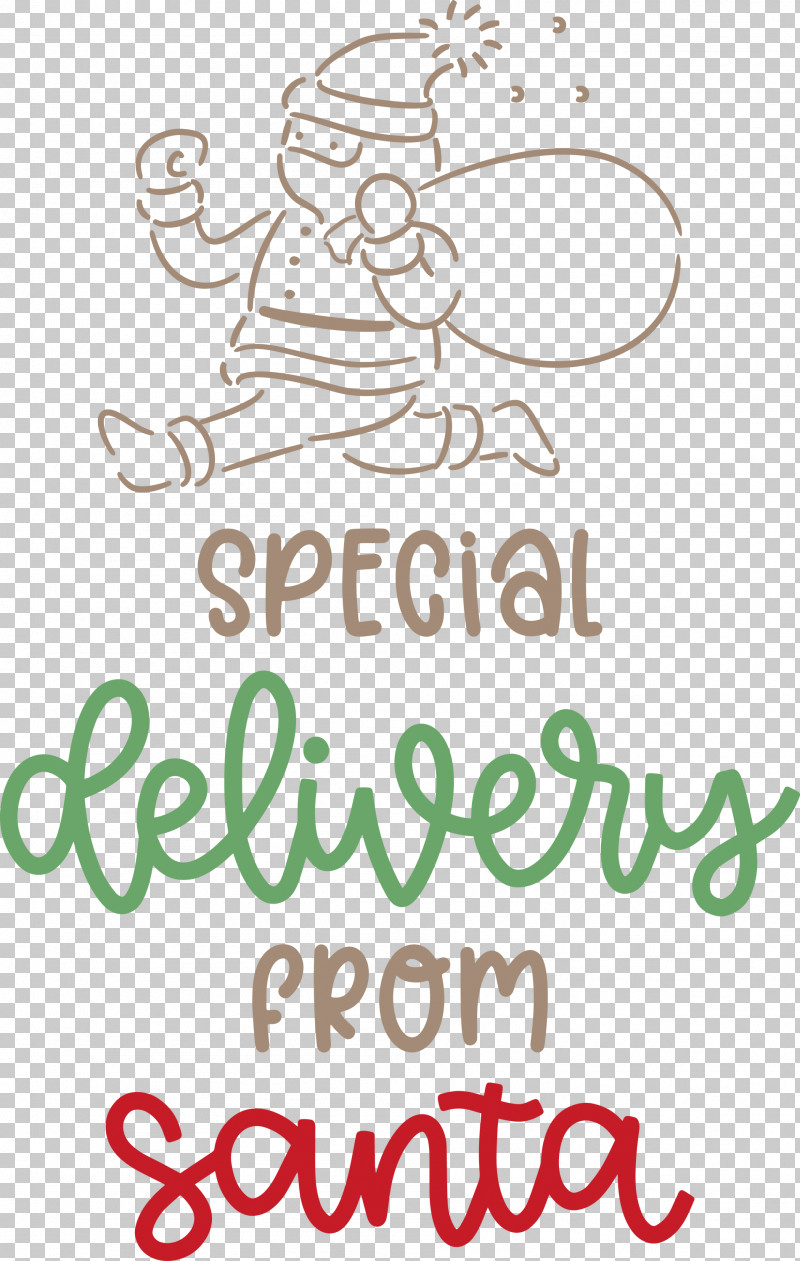 Special Delivery From Santa Santa Christmas PNG, Clipart, Behavior, Christmas, Happiness, Human, Line Free PNG Download