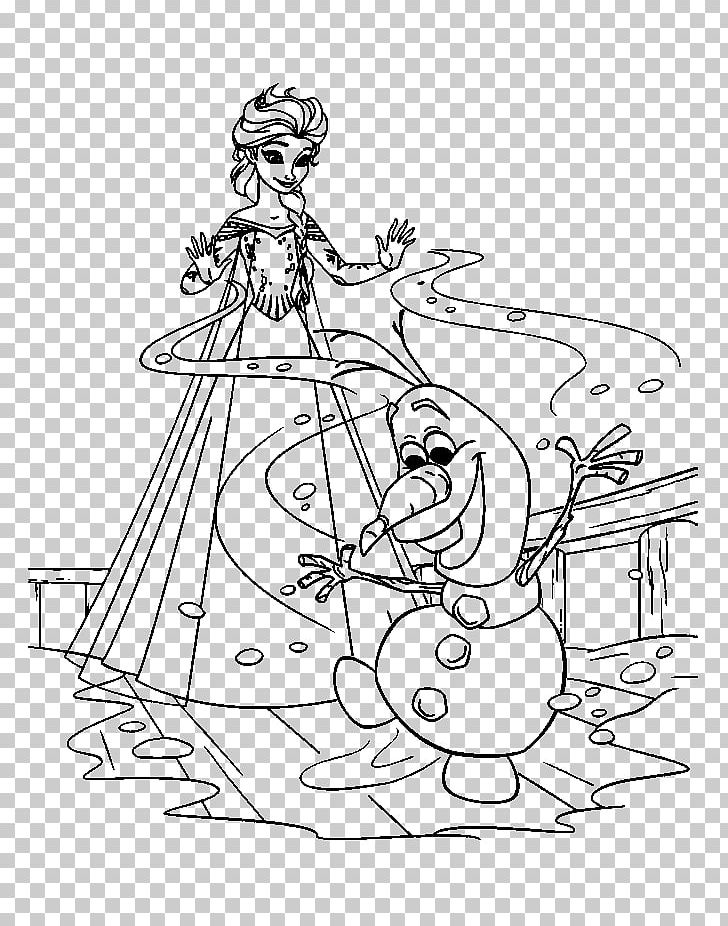Elsa Olaf Anna Kristoff Coloring Book PNG, Clipart, Area, Art, Baguette, Black And White, Cartoon Free PNG Download